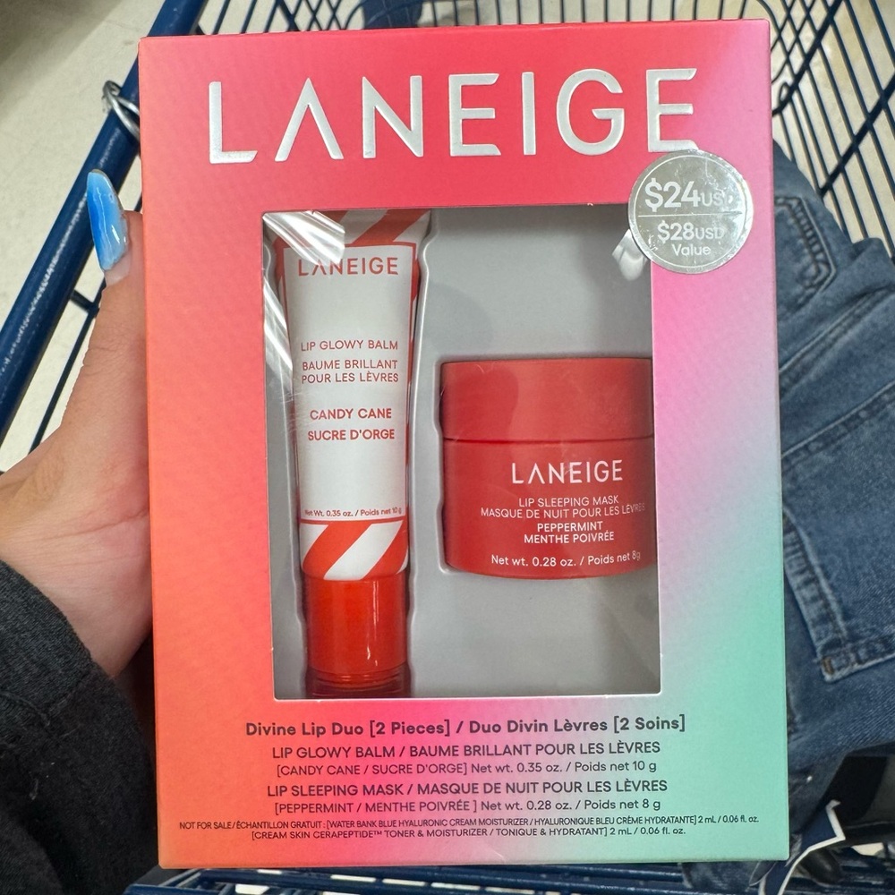 *RARE* limited edition Laneige Candy Cane Lip Duo
